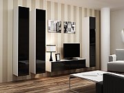 Cama Full cabinet VIGO '180' 180/40/30 white/black gloss_19