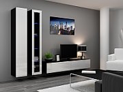 Cama Full cabinet VIGO '180' 180/40/30 white/black gloss_12