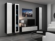 Cama Full cabinet VIGO '180' 180/40/30 white/black gloss_16