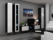 Cama Full cabinet VIGO '180' 180/40/30 white/black gloss_17