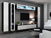 Cama Full cabinet VIGO '180' 180/40/30 white/black gloss_18