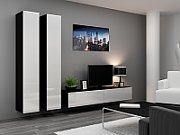Cama Full cabinet VIGO '180' 180/40/30 white/black gloss_4