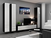 Cama Full cabinet VIGO '180' 180/40/30 white/black gloss_6