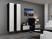 Cama Full cabinet VIGO '180' 180/40/30 white/black gloss_7
