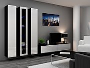 Cama Full cabinet VIGO '180' 180/40/30 white/black gloss_8