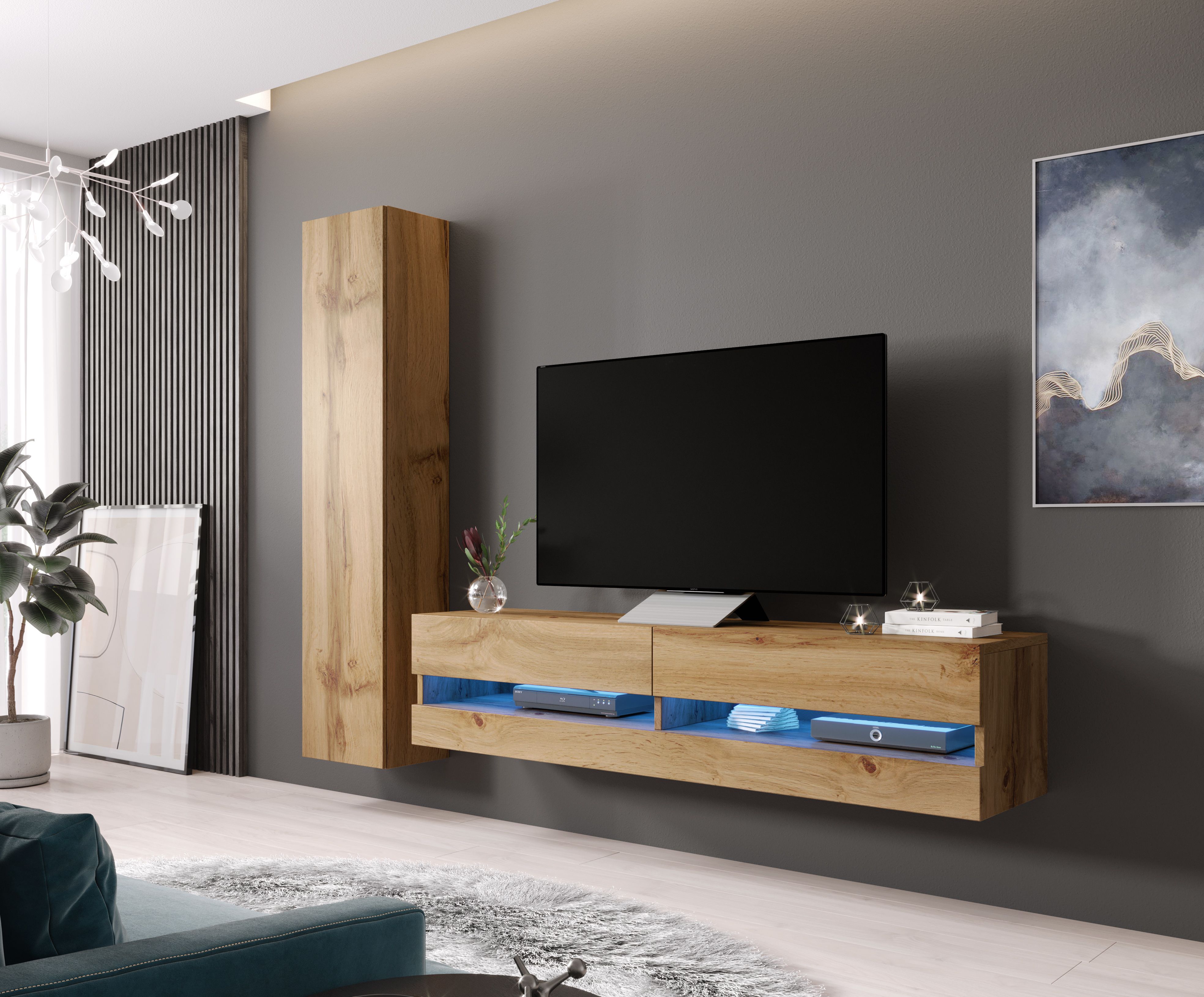 Cama Full cabinet VIGO '180' 180/40/30 wotan oak_4