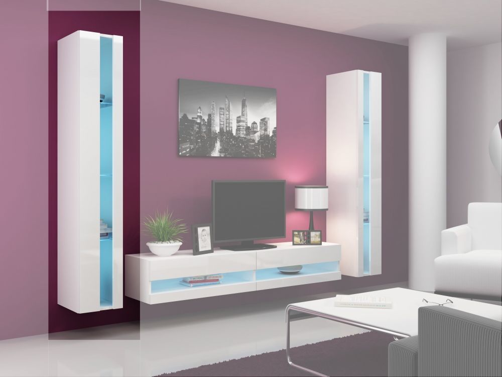 Cama Shelf unit VIGO NEW 180/40/30 white/white gloss_2