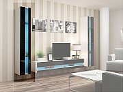 Cama Shelf unit VIGO NEW 180/40/30 white/black gloss_2