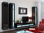 Cama Shelf unit VIGO NEW 180/40/30 black/black gloss_9