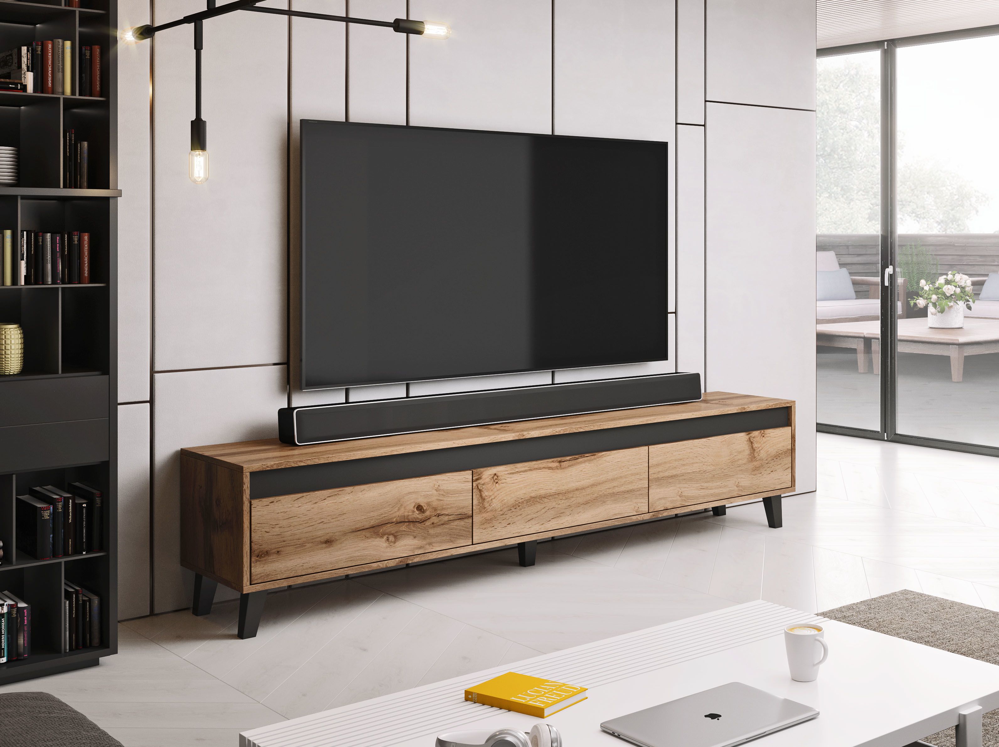 Cama TV stand NORD wotan/antracite_3