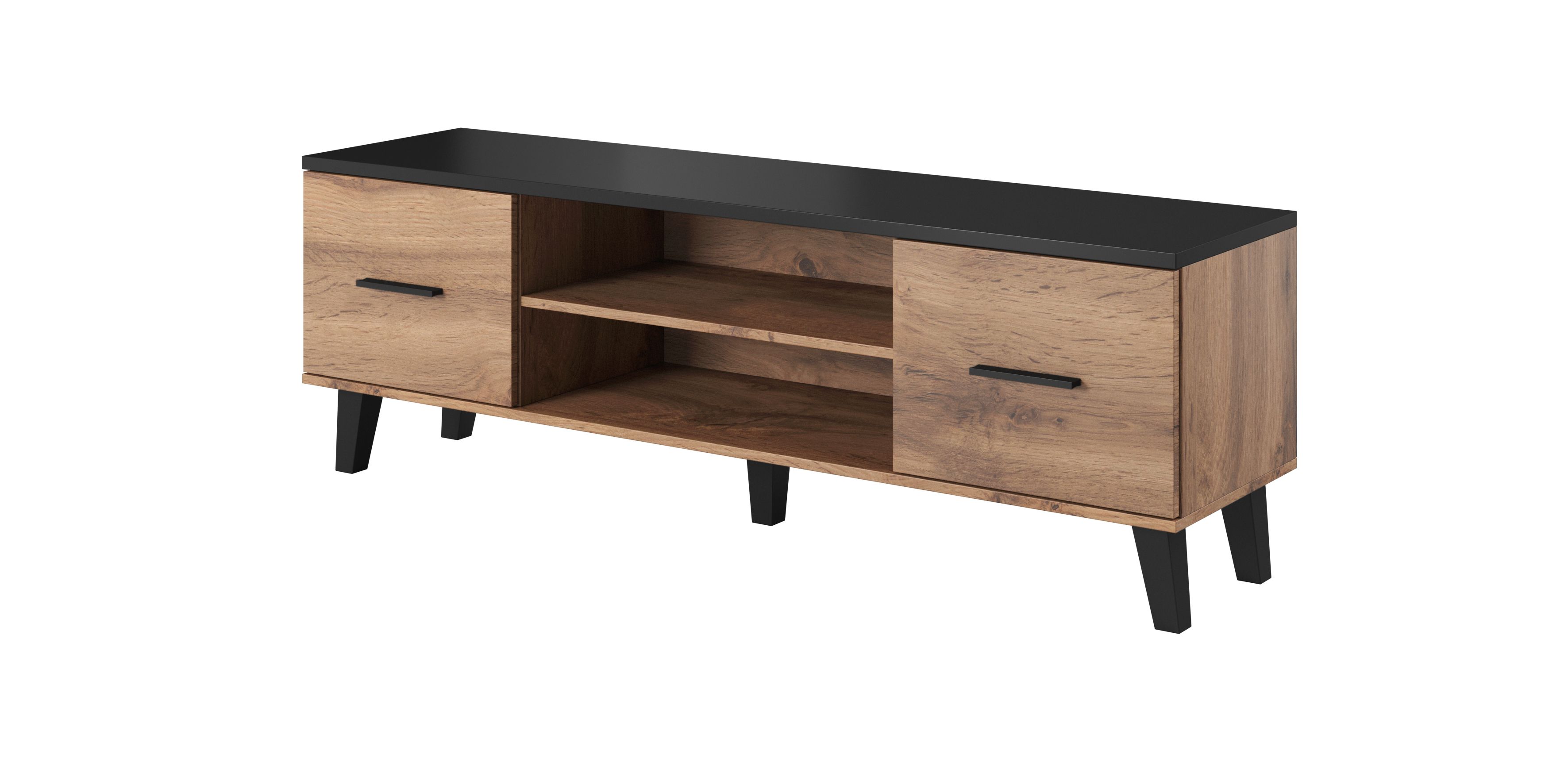 Cama TV stand LOTTA 160 2D2K wotan oak/mat black_1