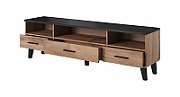 Cama RTV stand LOTTA 180cm wotan oak + mat black_2