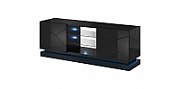 Cama TV cabinet QIU 160 MDF black gloss/black gloss_3