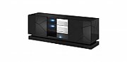 Cama TV cabinet QIU 160 MDF black gloss/black gloss_4
