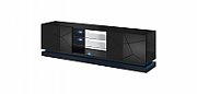 Cama TV cabinet QIU 200 MDF black gloss/black gloss_1