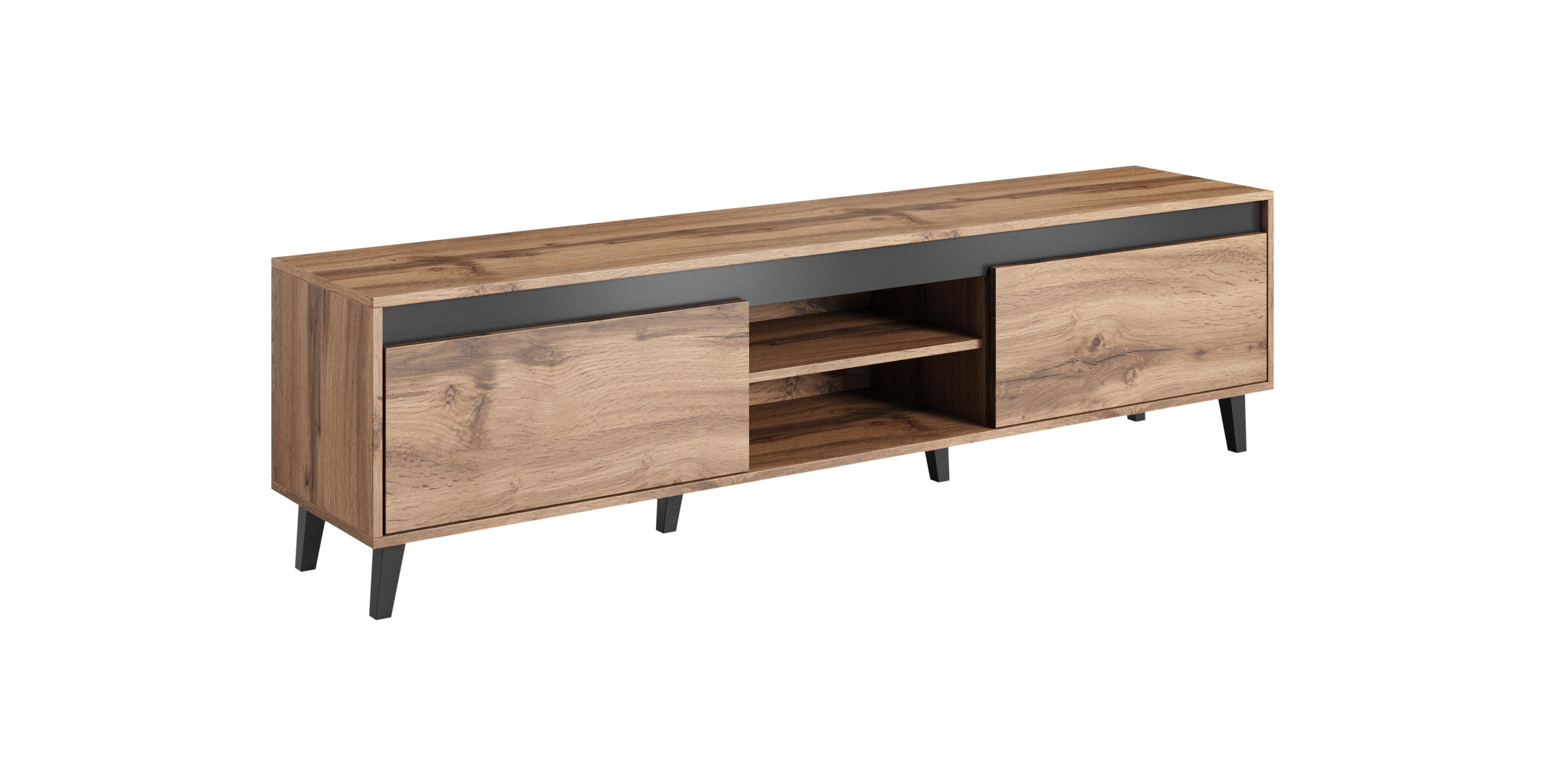 Cama TV stand NORD II 170cm wotan/antracite_1