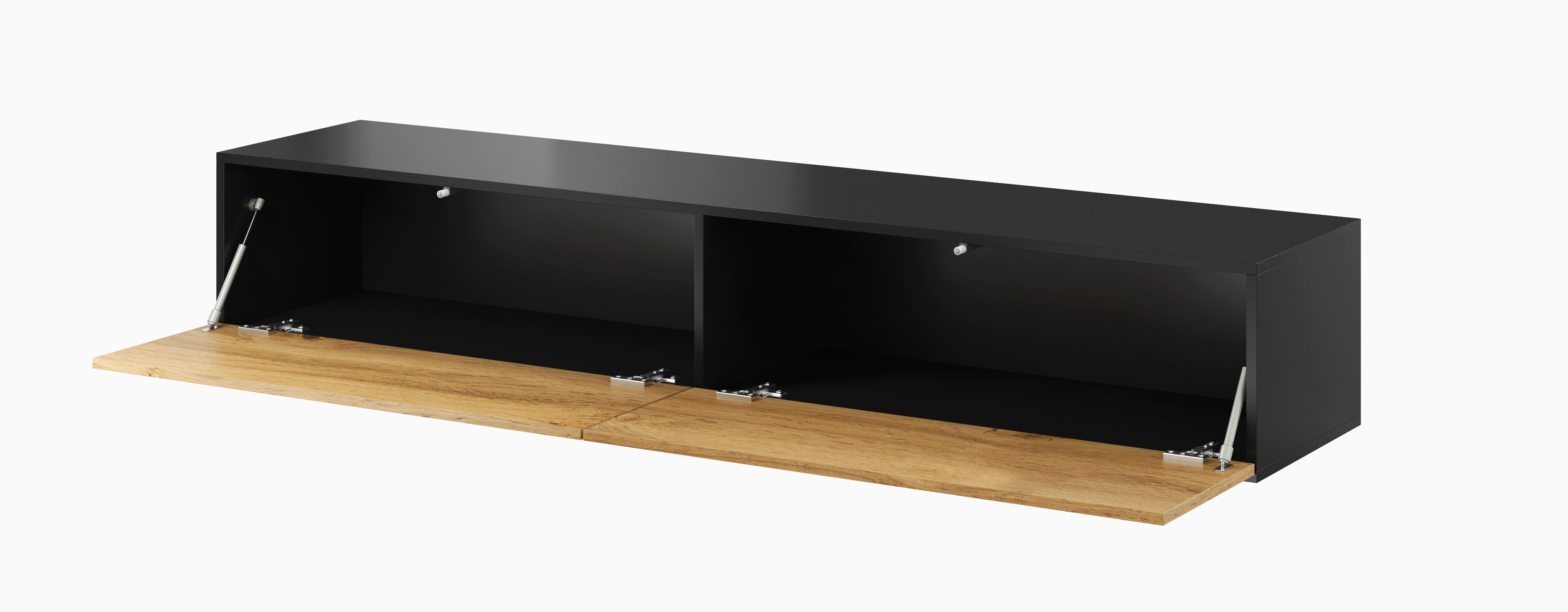 Cama TV Stand VIGO '180' 30/180/40 black/wotan oak_2