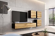 Cama TV Stand VIGO '180' 30/180/40 black/wotan oak_4