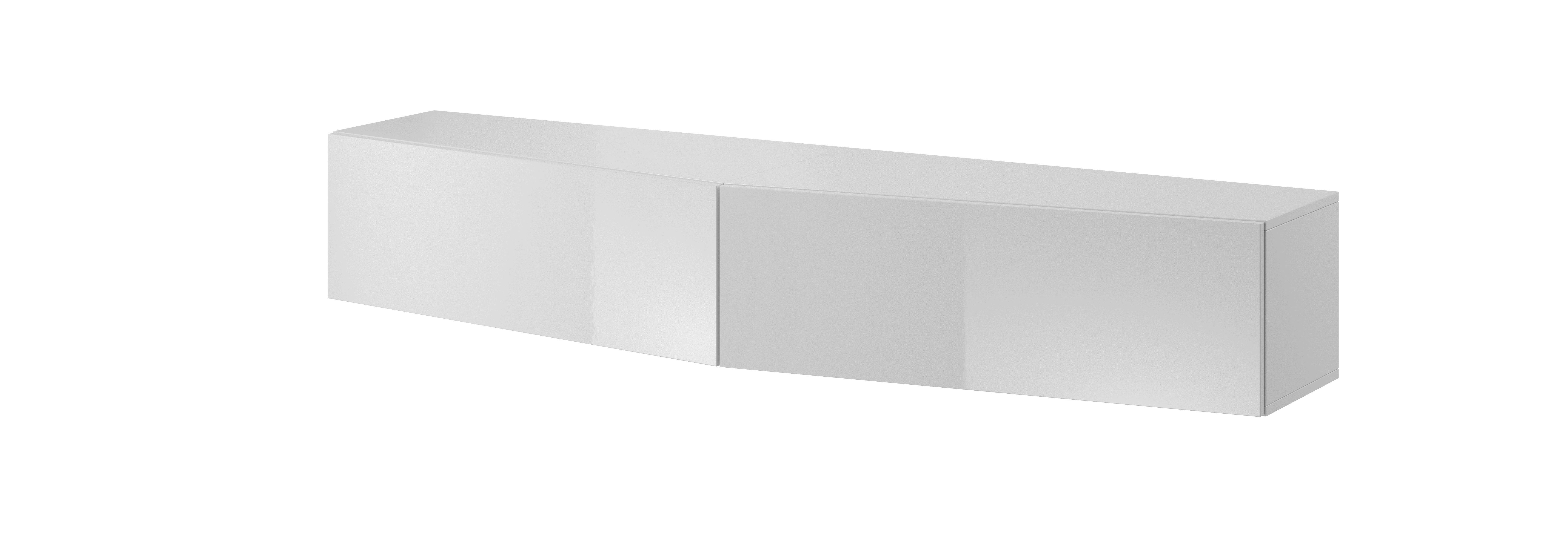 Cama TV stand VIGO SLANT 180cm (2x90) white/white gloss_1