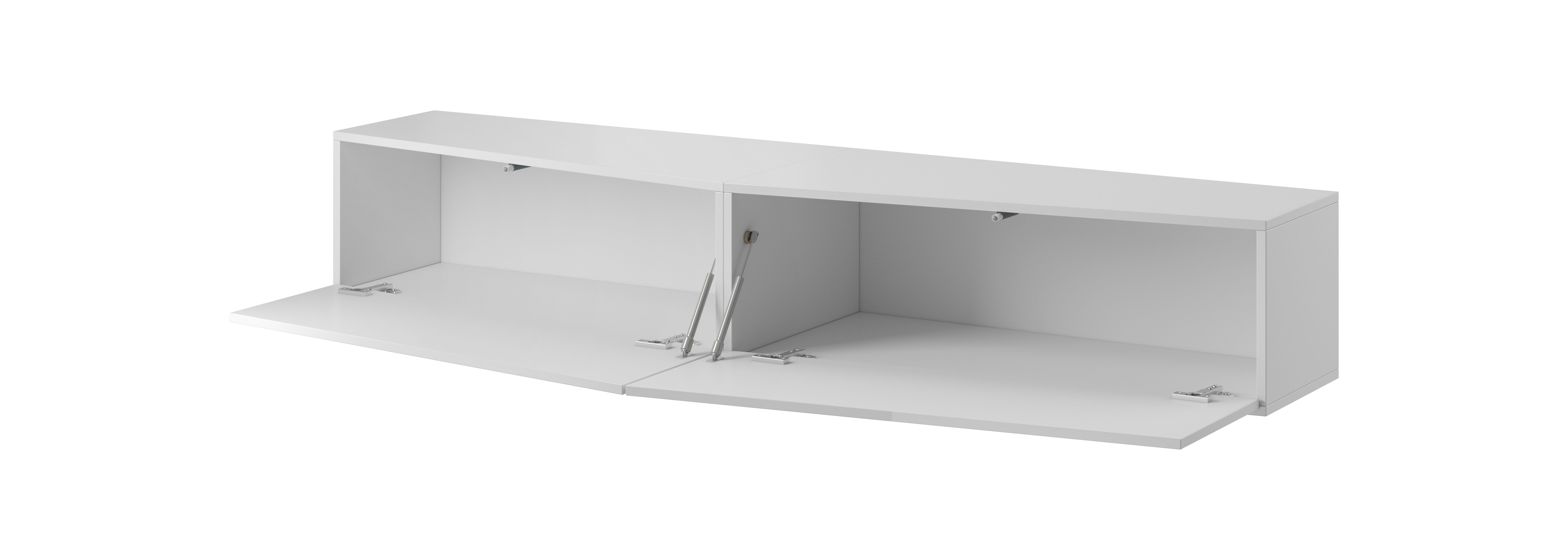 Cama TV stand VIGO SLANT 180cm (2x90) white/white gloss_2