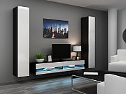 Cama TV stand VIGO NEW 30/180/40 black/white gloss_3