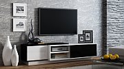 Cama TV cabinet SIGMA1 180 white/black gloss_5