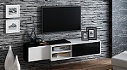 Cama TV cabinet SIGMA1 180 white/black gloss_6