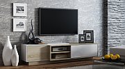 Cama TV cabinet SIGMA1 180 sonoma oak/white gloss_3