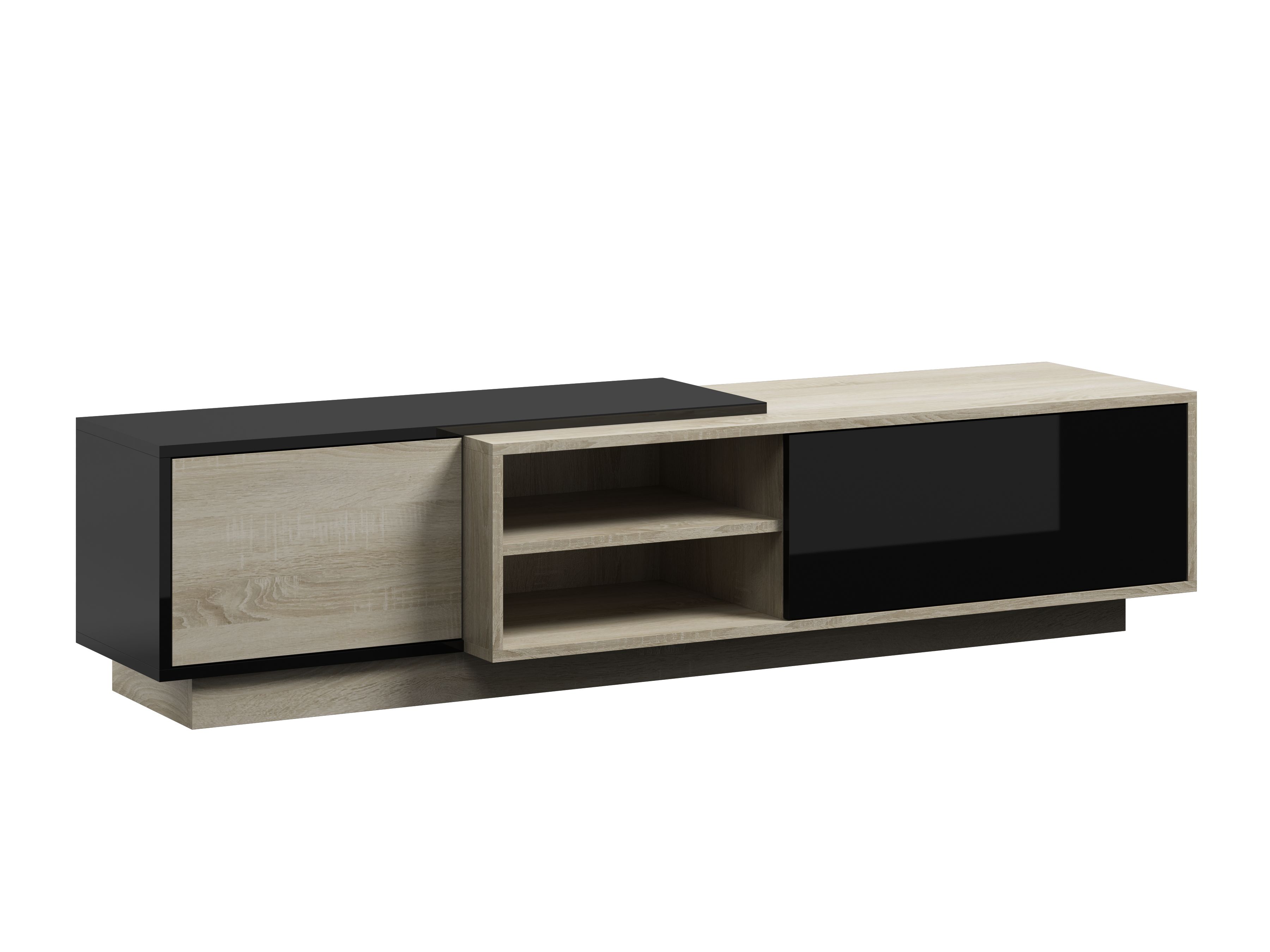 Cama TV cabinet SIGMA1 180 sonoma oak/black gloss_2