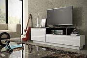 Cama TV cabinet SIGMA 3 180 white/white gloss + black_4