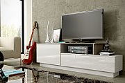 Cama TV cabinet SIGMA 3 180 white/white gloss + sonoma oak_2