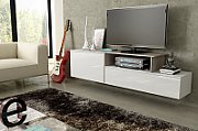 Cama TV cabinet SIGMA 3 180 white/white gloss + sonoma oak_4