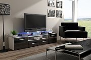 Cama TV stand EVORA 200 white/black gloss_1