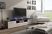 Cama TV stand EVORA 200 plum tree/white gloss_1