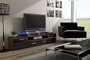 Cama TV stand EVORA 200 plum tree/black gloss_1