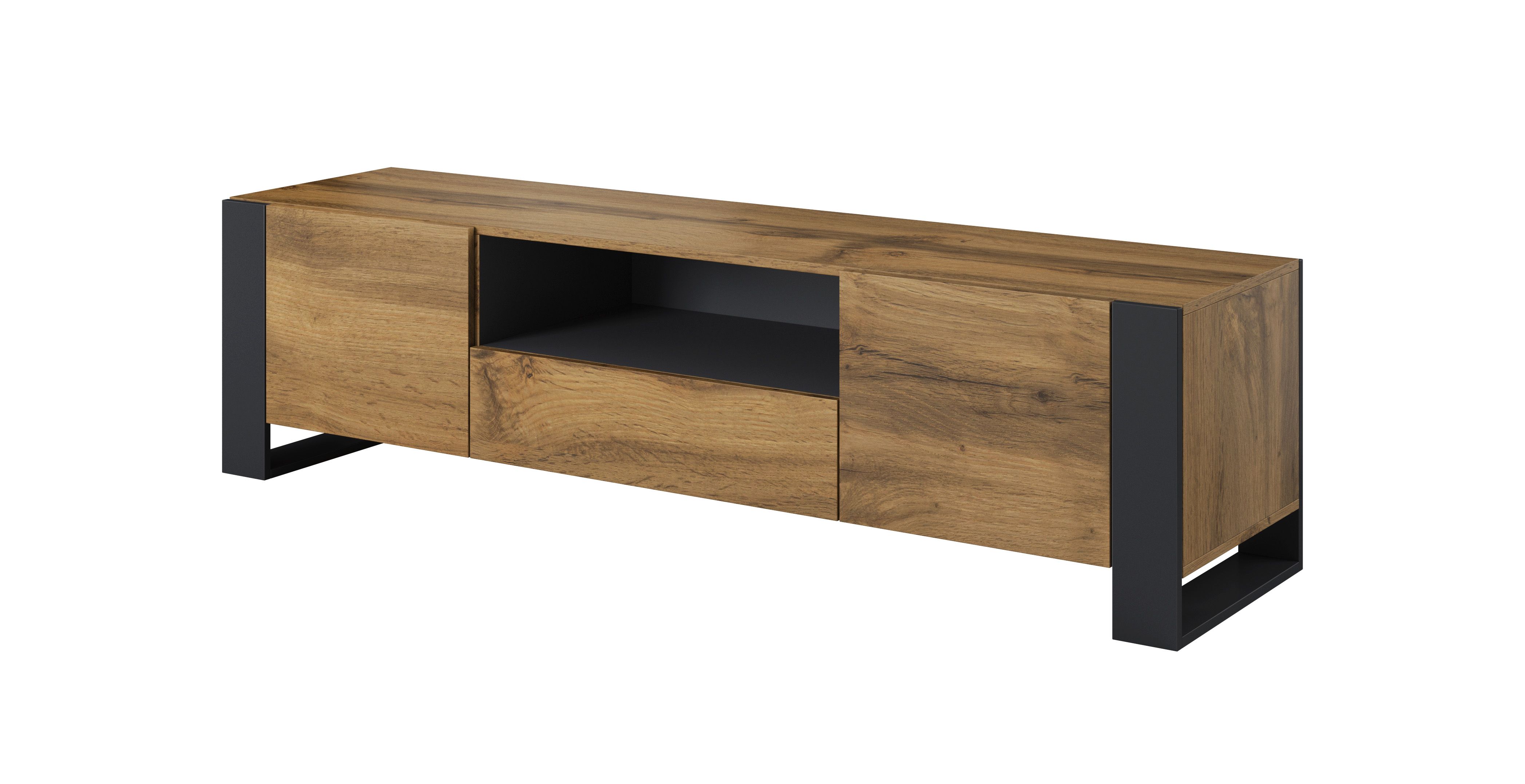 Cama TV stand WOOD wotan/antracite_2