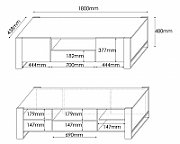 Cama TV stand WOOD wotan/antracite_4