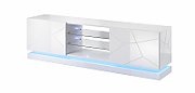 Cama TV cabinet QIU 200 MDF white gloss/white gloss_1