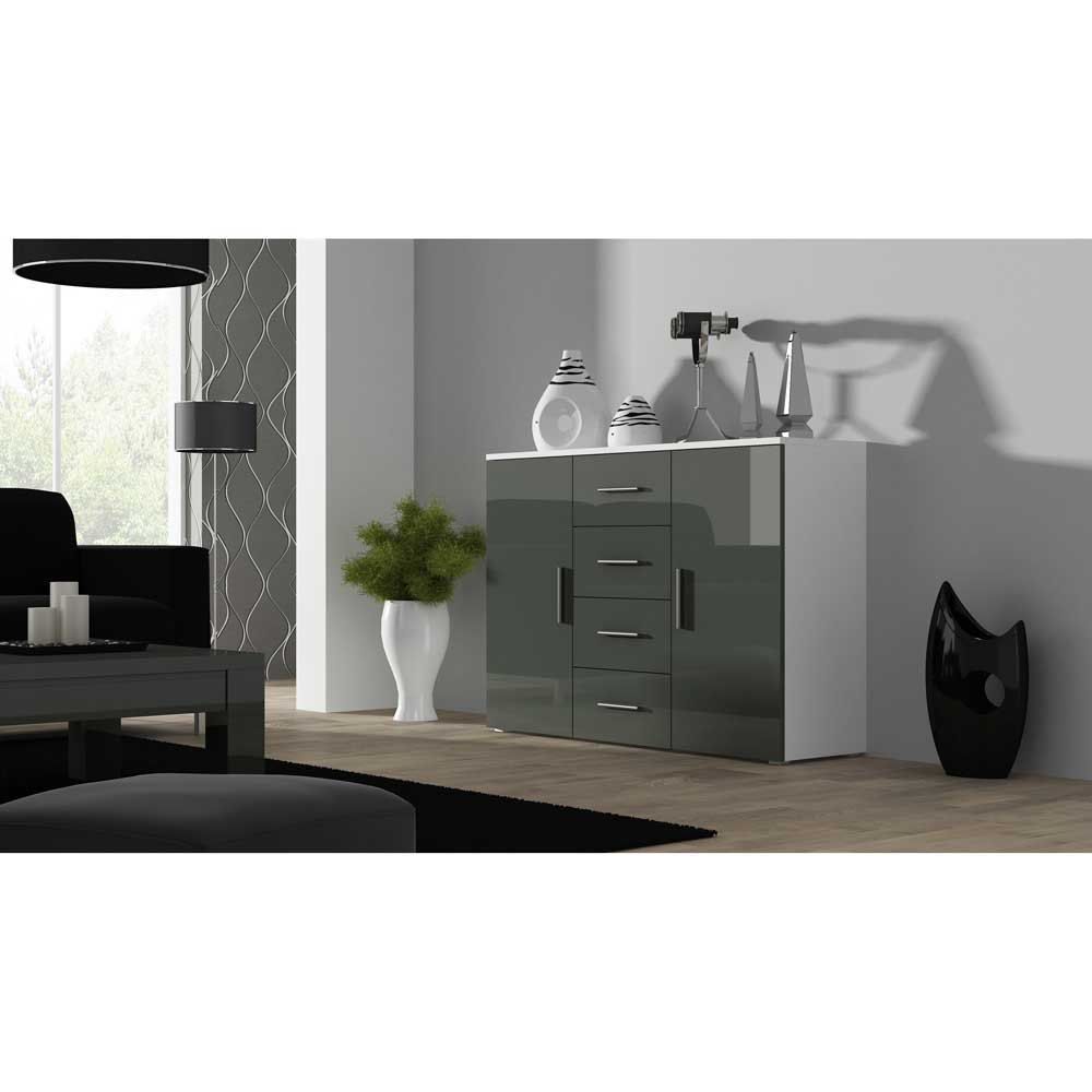 Cama TV stand LIFE 300/42/35 white/grey gloss_1