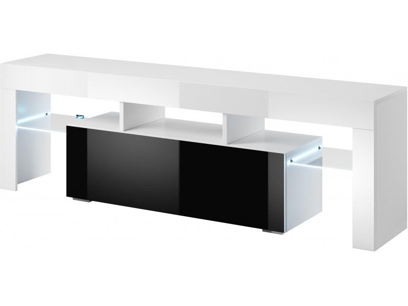 Cama TV stand TORO 200 black/white gloss_1