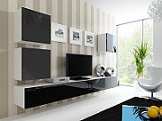 Cama TV Stand VIGO '180' 30/180/40 white/black gloss_11