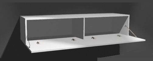 Cama TV Stand VIGO '180' 30/180/40 white/grey gloss_2