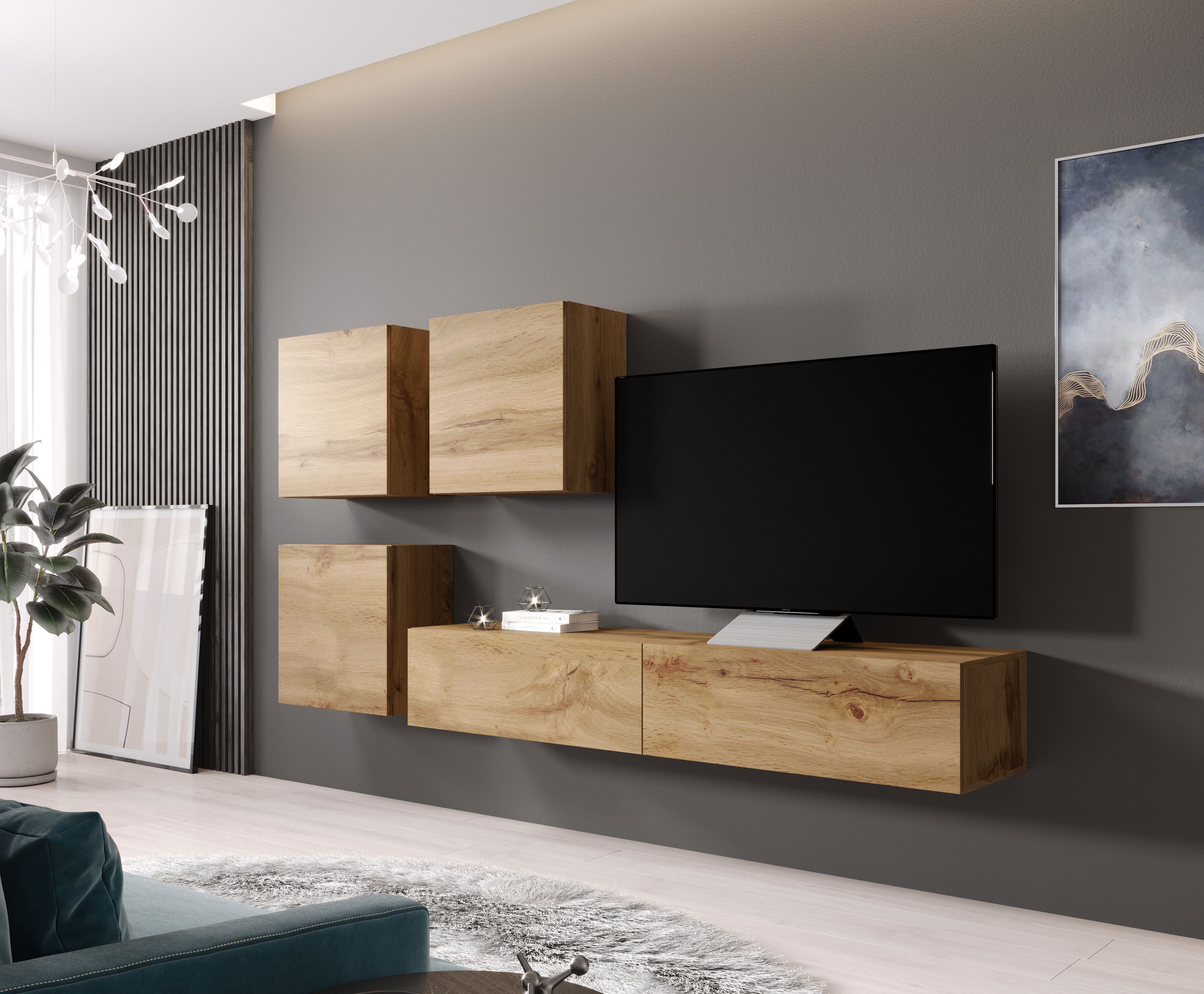 Cama TV Stand VIGO '180' 30/180/40 wotan oak_5