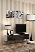 Cama TV stand VIGO 140 30/140/40 white/black gloss_1