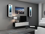 Cama TV stand VIGO 140 30/140/40 black/white gloss_4