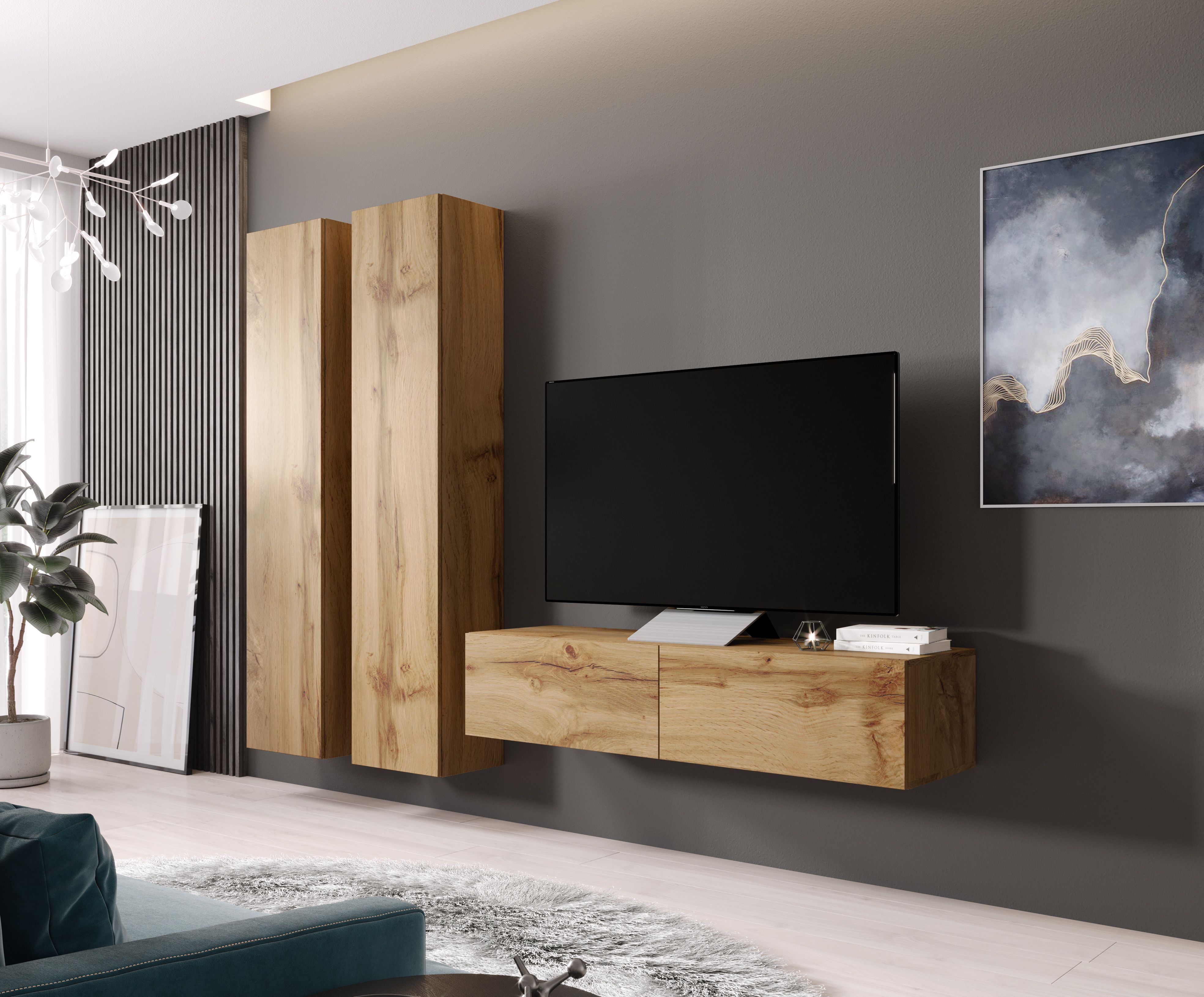 Cama TV stand VIGO 140 30/140/40 wotan oak_4