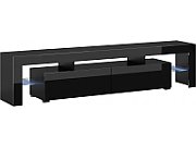 Cama TV stand VIGO GLASS 30/180/40 white/black gloss_1