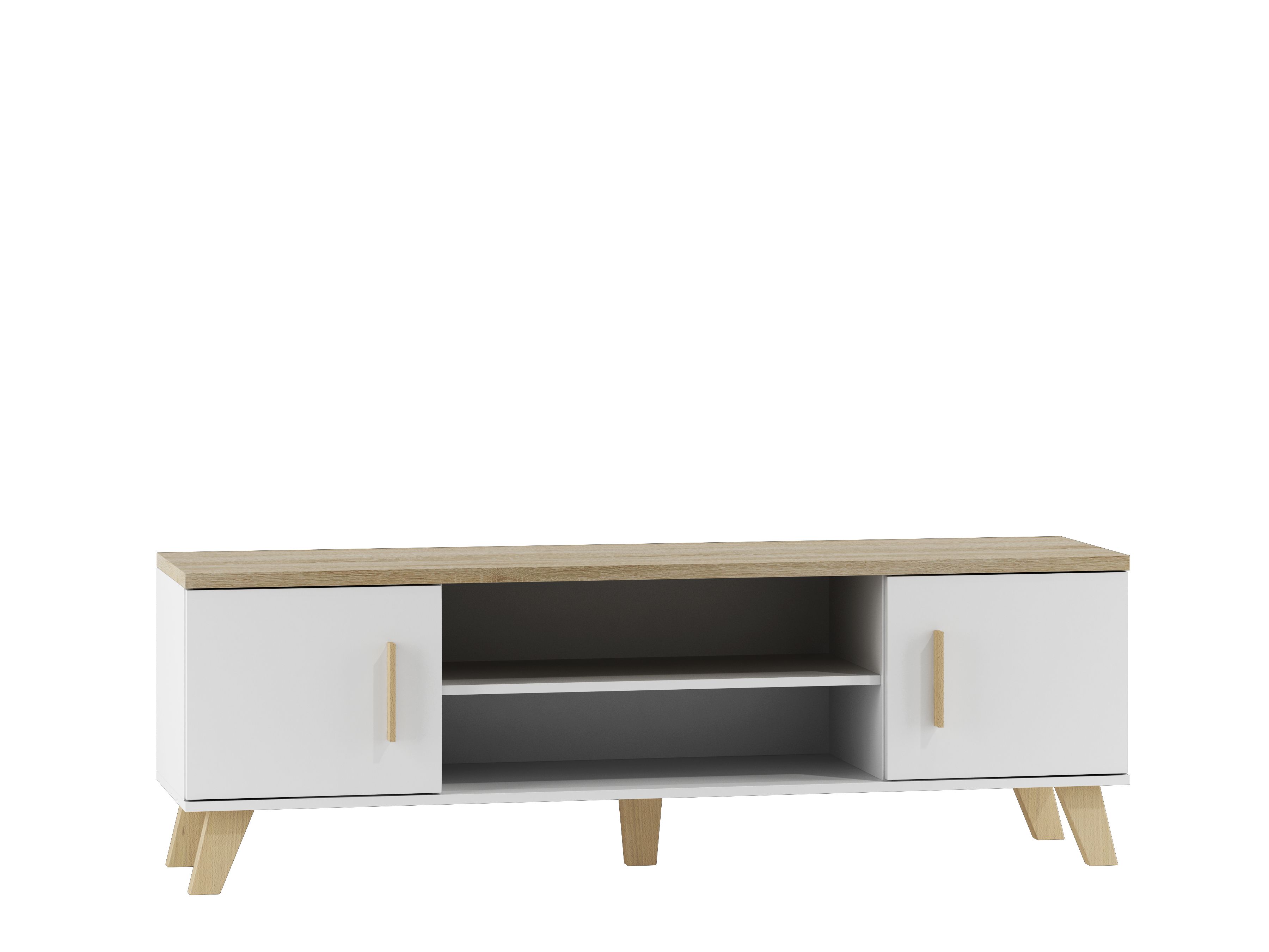 Cama TV stand LOTTA 160 2D2K white/sonoma_1