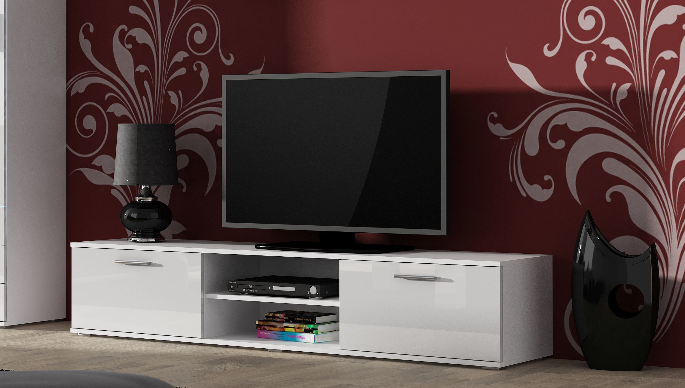 Cama TV stand SOHO 180 white/white gloss_1