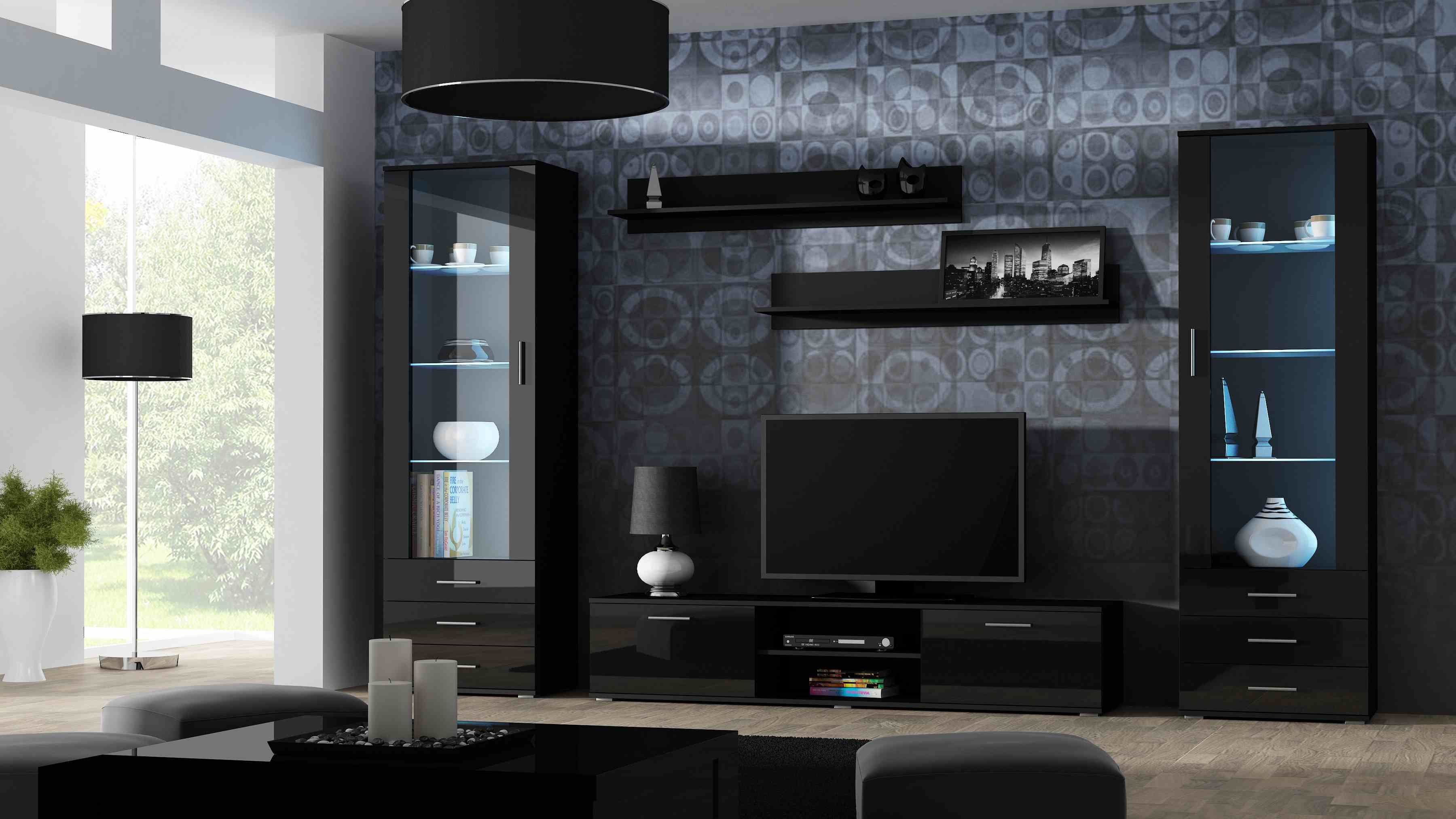 Cama TV stand SOHO 180 black/black gloss_6